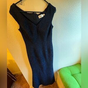 Eliza J Dark Blue Maxi Dress Size 6